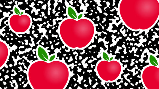 Back to school apples