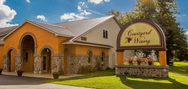 Exterior photo of Courtyard Winery in North East