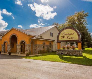 Exterior photo of Courtyard Winery in North East